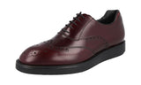 Prada Men's 2EE267 B4L F0403 Full Brogue Leather Business Shoes