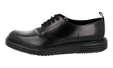 Prada Men's Black Leather Derby Sneaker 2EE286