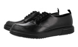 Prada Men's Black Leather Derby Sneaker 2EE286