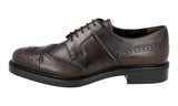 Prada Men's Brown welt-sewn Leather Derby Business Shoes 2EE287