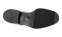 Prada Men's Black Brushed Spazzolato Leather Derby Lace-up Shoes 2EE289