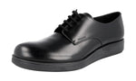 Prada Men's 2EE295 B4L F0002 Brushed Spazzolato Leather Business Shoes