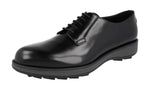 Prada Men's 2EE297 B4L F0002 Brushed Spazzolato Leather Business Shoes