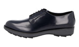 Prada Men's Blue welt-sewn Leather Derby Sneaker 2EE297