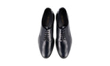 Prada Men's Blue welt-sewn Leather Derby Sneaker 2EE297