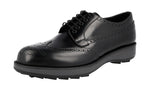 Prada Men's 2EE303 B4L F0002 Full Brogue Leather Business Shoes