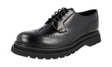 Prada Men's 2EE307 B4L F0002 Full Brogue Leather Business Shoes