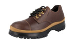 Prada Men's 2EE314 YYY F0003 Leather Lace-up Shoes