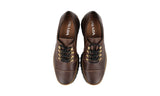 Prada Men's Brown Leather Brixxen Lace-up Shoes 2EE314