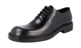 Prada Men's 2EE316 B4L F0002 Brushed Spazzolato Leather Business Shoes