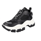 Prada Men's Black Leather Like Monolith Sneaker 2EE324