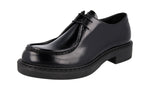 Prada Men's 2EE346 B4L F0002 Brushed Spazzolato Leather Business Shoes