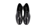 Prada Men's Black Full Brogue Leather Derby Business Shoes 2EE347