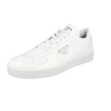 Prada Men's White Leather Downtown Sneaker 2EE364