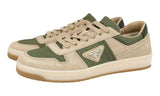 Prada Men's Beige Leather Downtown Sneaker 2EE364