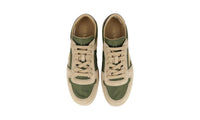 Prada Men's Beige Leather Downtown Sneaker 2EE364