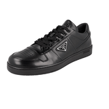 Prada Men's Black Leather Downtown Sneaker 2EE364