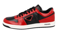 Prada Men's Red Leather Downtown Sneaker 2EE364