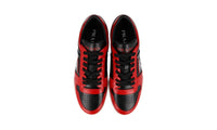 Prada Men's Red Leather Downtown Sneaker 2EE364