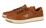 Prada Men's Brown Leather Downtown Sneaker 2EE364