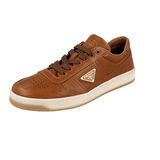 Prada Men's Brown Leather Downtown Sneaker 2EE364