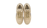 Prada Men's Beige Leather Downtown Shearling Sneaker 2EE364