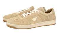 Prada Men's Beige Leather Downtown Sneaker 2EE364