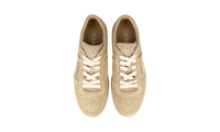 Prada Men's Beige Leather Downtown Sneaker 2EE364
