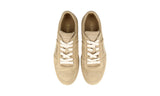 Prada Men's Beige Leather Downtown Sneaker 2EE364