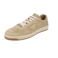 Prada Men's Beige Leather Downtown Sneaker 2EE364