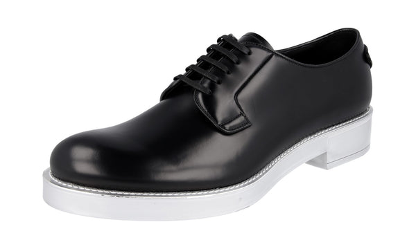 Prada Men's 2EE368 B4L F0002 welt-sewn Leather Business Shoes