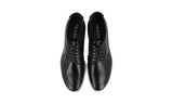 Prada Men's Black welt-sewn Leather Derby Business Shoes 2EE368