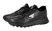 Prada Men's Black Leather Prax01 Sneaker 2EE369