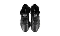 Prada Men's Black Leather Prax01 Sneaker 2EE369