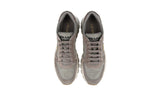 Prada Men's Grey Leather + Nylon Prax Triangolo Sneaker 2EE369