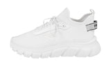 Prada Men's White Chunky Sole New Sock Sneaker 2EE370