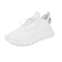 Prada Men's White Chunky Sole New Sock Sneaker 2EE370