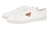 Prada Men's White Brushed Spazzolato Leather Sneaker 2EE376