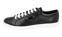 Prada Men's Black Leather Sneaker 2EE376