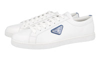 Prada Men's White Brushed Spazzolato Leather Lane Sneaker 2EE376