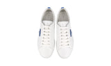 Prada Men's White Brushed Spazzolato Leather Lane Sneaker 2EE376