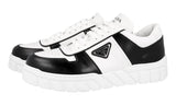 Prada Men's White Leather Downtown Bold Sneaker 2EE378