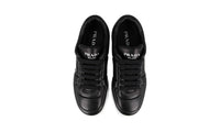 Prada Men's Black Leather Padded Nappa Platform Chunky Sneaker 2EE386