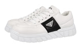 Prada Men's White Leather Padded Nappa Platform Chunky Sneaker 2EE386