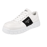 Prada Men's White Leather Downtown Bold Nappa Chunky Sneaker 2EE386
