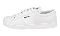 Prada Men's White Leather Downtown Avenue Sneaker 2EE389