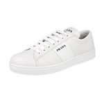 Prada Men's White Leather Downtown Sneaker 2EE389