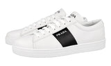 Prada Men's White Leather Downtown Sneaker 2EE389