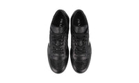 Prada Men's Black Leather Sneaker 2EE393