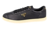 Prada Men's Black Deerskin Leather Lane Downtown Sneaker 2EE394